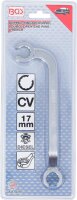 Doppel-Ringschlüssel, offen | für Diesel-Einspritzleitungen | SW 17 mm