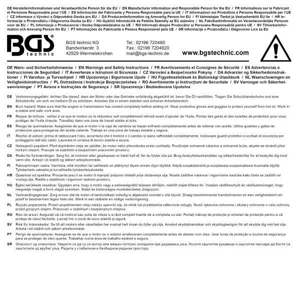 Öl-Befülladapter für Renault, Opel, Mercedes-Benz | für Art. 8505-1, 8505-2, 8899, 72213