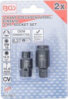 Einsätze für Bosch Einspritzpumpen | 3-Kant | 7 / 12,6 mm