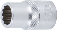 Steckschlüssel-Einsatz-Satz, Zwölfkant | Antrieb Innenvierkant 12,5 mm (1/2") | Zollgrößen | 10-tlg.