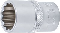 Steckschlüssel-Einsatz-Satz, Zwölfkant | Antrieb Innenvierkant 12,5 mm (1/2") | Zollgrößen | 10-tlg.