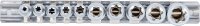 Steckschlüssel-Einsatz-Satz E-Profil | Antrieb Innenvierkant 6,3 mm (1/4") / 10 mm (3/8") | SW E4 - E16 | 10-tlg.
