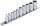Steckschlüssel-Einsatz-Satz E-Profil | Antrieb Innenvierkant 6,3 mm (1/4") / 10 mm (3/8") | SW E4 - E16 | 10-tlg.