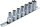 Steckschlüssel-Einsatz-Satz T-Profil Plus (für Torx Plus) | Antrieb Innenvierkant 10 mm (3/8") | SW 10EP - 20EP | 7-tlg.