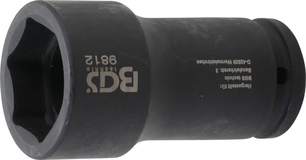 Kraft-Steckschlüssel-Einsatz Sechskant, tief | Antrieb Innenvierkant 20 mm (3/4") | SW 38 mm | für FUSO / Mitsubishi