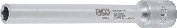 Steckschlüssel-Einsatz Sechskant, extra tief | Antrieb Innenvierkant 10 mm (3/8") | 8 mm