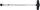 Gelenkknarre mit T-Griff, abwinkelbar | Abtrieb Außenvierkant 6,3 mm (1/4")