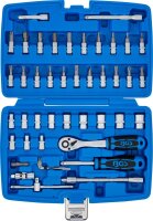 Steckschlüssel-Satz | Antrieb 6,3 mm (1/4") | Zollgrößen | 46-tlg.