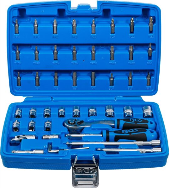 Steckschlüssel-Satz | Antrieb 6,3 mm (1/4") | 46-tlg.