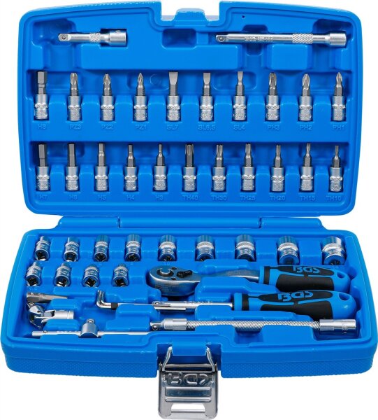 Steckschlüssel-Satz | Antrieb 6,3 mm (1/4") | 46-tlg.