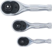 Mini-Umschaltknarren-Satz | 6,3 mm (1/4") / 10 mm (3/8") / 12,5 mm (1/2") | 3-tlg.