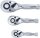Mini-Umschaltknarren-Satz | 6,3 mm (1/4") / 10 mm (3/8") / 12,5 mm (1/2") | 3-tlg.