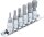 Bit-Einsatz-Satz | Antrieb Innenvierkant 6,3 mm (1/4") | Innenvielzahn (für XZN) M4 - M12 | 6-tlg.