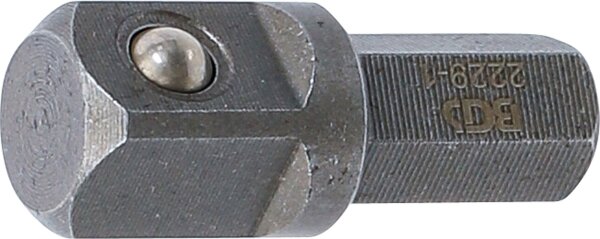 Bit-Knarren-Adapter | Außensechskant 8 mm (5/16") - Außenvierkant 10 mm (3/8") | 30 mm