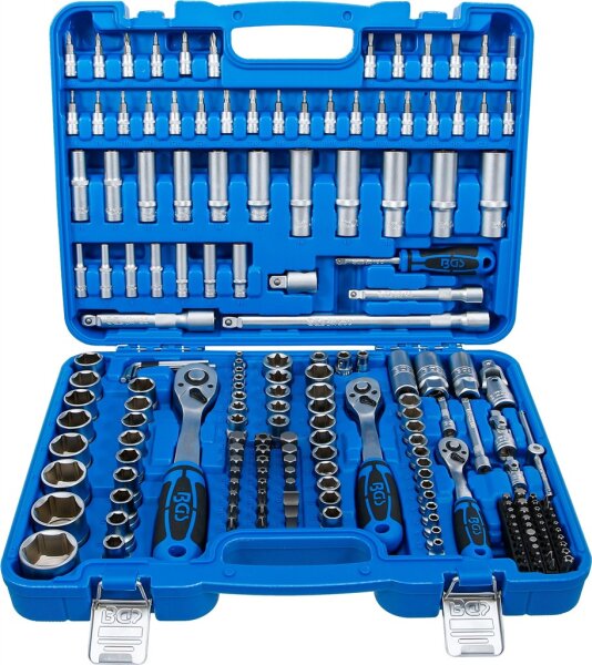 Steckschlüssel-Satz Sechskant | Antrieb 6,3 mm (1/4") / 10 mm (3/8") / 12,5 mm (1/2") | 192-tlg.