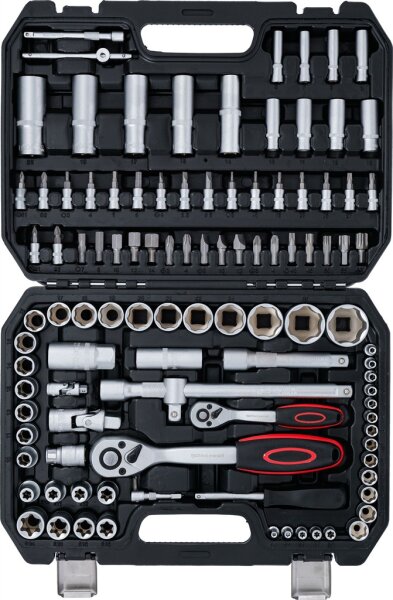 Steckschlüssel-Satz | Antrieb 6,3 mm (1/4") / 12,5 mm (1/2") | 108-tlg.