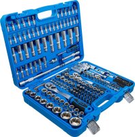 Steckschlüssel-Satz Wellenprofil | Antrieb 6,3 mm (1/4") / 10 mm (3/8") / 12,5 mm (1/2") | 192-tlg.