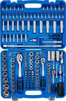 Steckschlüssel-Satz Wellenprofil | Antrieb 6,3 mm (1/4") / 10 mm (3/8") / 12,5 mm (1/2") | 192-tlg.