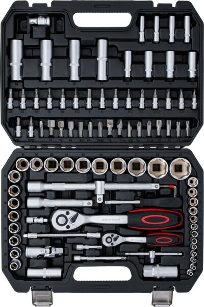 Steckschlüssel-Satz | Antrieb 6,3 mm (1/4") / 12,5 mm (1/2") | 94-tlg.