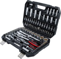 Steckschlüssel-Satz | Antrieb 6,3 mm (1/4") / 12,5 mm (1/2") | 94-tlg.