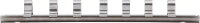 Aufsteckschiene mit 7 Clips | 6,3 mm (1/4")
