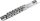 Aufsteckschiene mit 7 Clips | 6,3 mm (1/4")