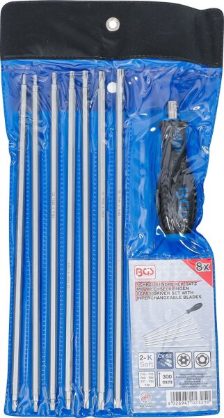 Schraubendreher-Satz mit Wechselklingen | T-Profil (für Torx) / TS-Profil (für Torx Plus) | 8-tlg.