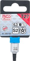 Bit-Einsatz | Antrieb Innenvierkant 6,3 mm (1/4") | TS-Profil (für Torx Plus) mit Bohrung TS27