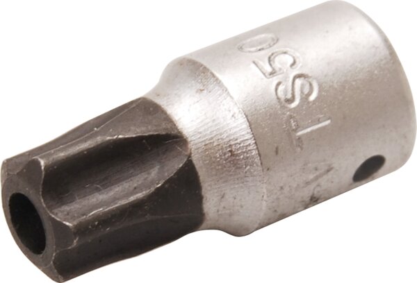 Bit-Einsatz | Antrieb Innenvierkant 6,3 mm (1/4") | TS-Profil (für Torx Plus) mit Bohrung TS50