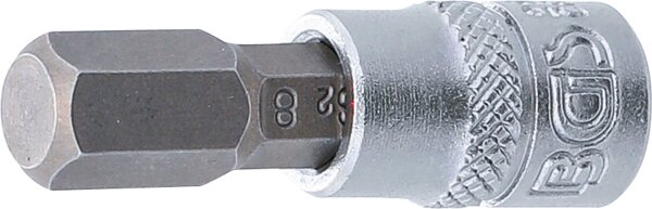 Bit-Einsatz | Antrieb Innenvierkant 6,3 mm (1/4") | Innensechskant 8 mm