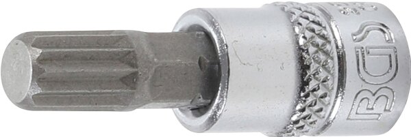 Bit-Einsatz | Antrieb Innenvierkant 6,3 mm (1/4") | Innenvielzahn (für XZN) M8