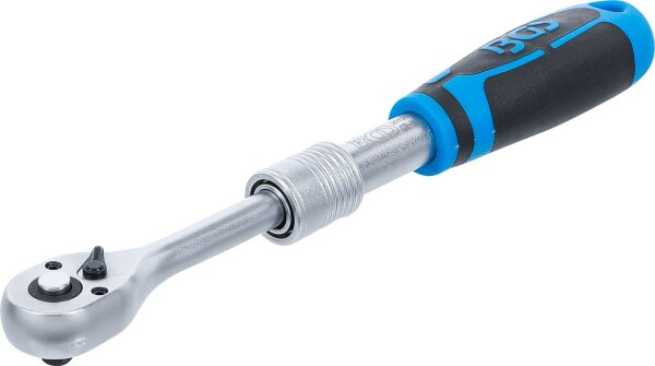 Umschaltknarre, ausziehbar | Abtrieb Außenvierkant 6,3 mm (1/4") | 190 - 225 mm