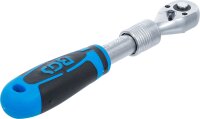Umschaltknarre, ausziehbar | Abtrieb Außenvierkant 6,3 mm (1/4") | 190 - 225 mm