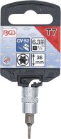 Bit-Einsatz | Antrieb Innenvierkant 6,3 mm (1/4") | T-Profil (für Torx) T7