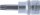 Bit-Einsatz | Antrieb Innenvierkant 10 mm (3/8") | T-Profil (für Torx) mit Bohrung T40