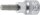 Bit-Einsatz | Antrieb Innenvierkant 10 mm (3/8") | Innensechskant 6 mm