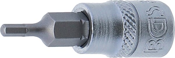 Bit-Einsatz | Antrieb Innenvierkant 6,3 mm (1/4") | Innensechskant 3/32"
