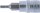 Bit-Einsatz | Antrieb Innenvierkant 6,3 mm (1/4") | Innensechskant 3/32"