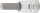 Bit-Einsatz | Antrieb Innenvierkant 6,3 mm (1/4") | Innensechskant 1/4"
