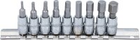 Bit-Einsatz-Satz | Antriebe Innenvierkant 6,3 mm (1/4") | Innensechskant 3/32" - 3/8" | Zollgrößen | 9-tlg.