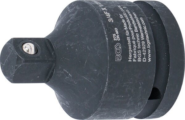 Kraft-Steckschlüssel-Adapter | Innenvierkant 20 mm (3/4") - Außenvierkant 12,5 mm (1/2")