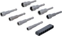 Steckschlüssel-Einsatz-Satz Sechskant | Antrieb Außensechskant 6,3 mm (1/4") | SW 6 - 13 mm | 8-tlg.