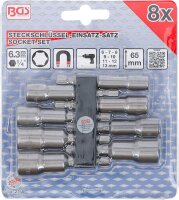 Steckschlüssel-Einsatz-Satz Sechskant | Antrieb Außensechskant 6,3 mm (1/4") | SW 6 - 13 mm | 8-tlg.