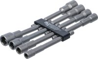 Steckschlüssel-Einsatz-Satz Sechskant | extra lang | Antrieb Außensechskant 6,3 mm (1/4") | für Bohrmaschinen | SW 6 - 13 mm | 8-tlg.