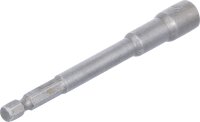 Steckschlüssel-Einsatz Sechskant, extra lang | für Bohrmaschinen | Antrieb Außensechskant 6,3 mm (1/4") | SW 7 mm