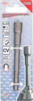 Steckschlüssel-Einsatz Sechskant, extra lang | für Bohrmaschinen | Antrieb Außensechskant 6,3 mm (1/4") | SW 7 mm