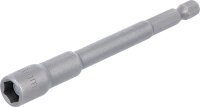 Steckschlüssel-Einsatz Sechskant, extra lang | für Bohrmaschinen | Antrieb Außensechskant 6,3 mm (1/4") | SW 8 mm
