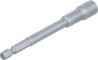 Steckschlüssel-Einsatz Sechskant, extra lang | für Bohrmaschinen | Antrieb Außensechskant 6,3 mm (1/4") | SW 8 mm