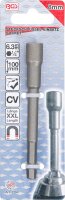 Steckschlüssel-Einsatz Sechskant, extra lang | für Bohrmaschinen | Antrieb Außensechskant 6,3 mm (1/4") | SW 8 mm