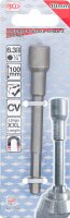 Steckschlüssel-Einsatz Sechskant, extra lang | für Bohrmaschinen | Antrieb Außensechskant 6,3 mm (1/4") | SW 10 mm